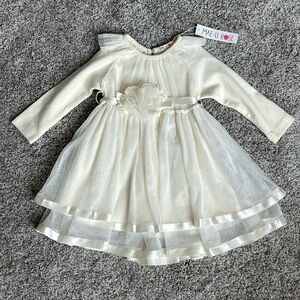 NWT Toddler Baby Ivory Dress